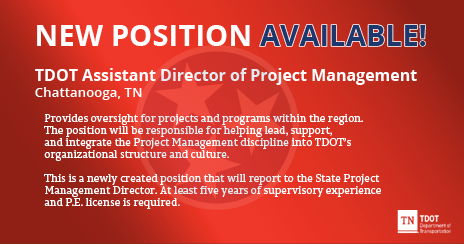 TDOT Assistant Director of Project Management - Chattanooga